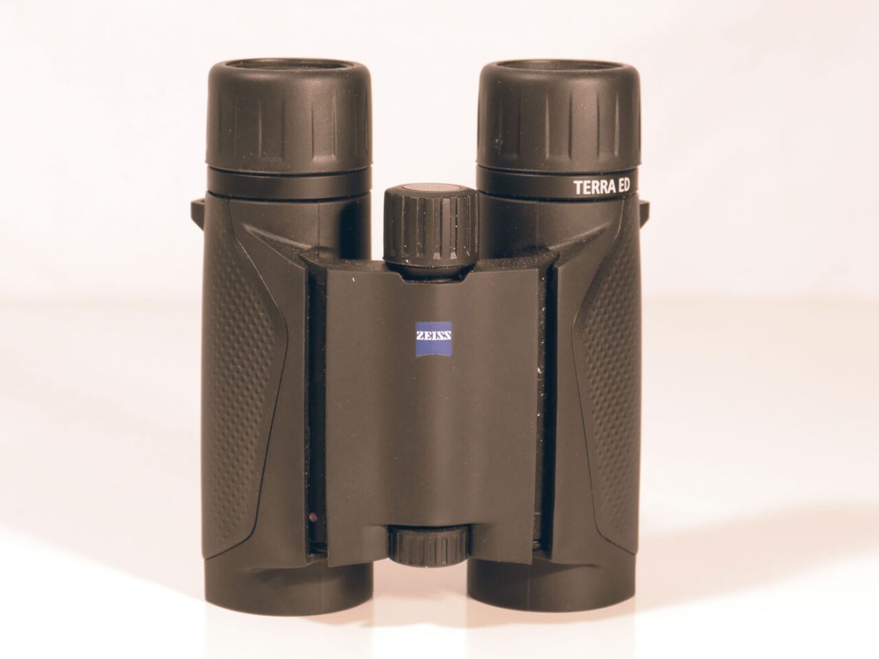 Black binoculars.